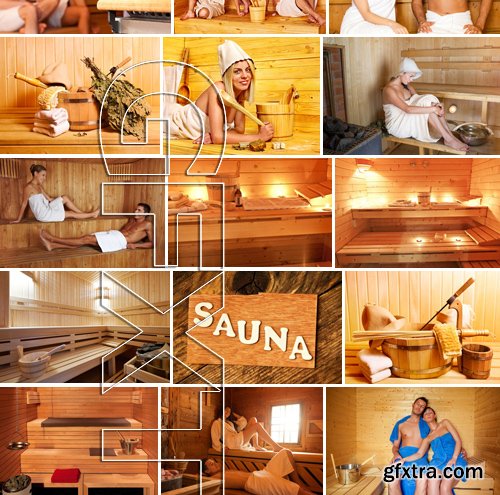 Stock Photos - Sauna, bath, 25xJPG