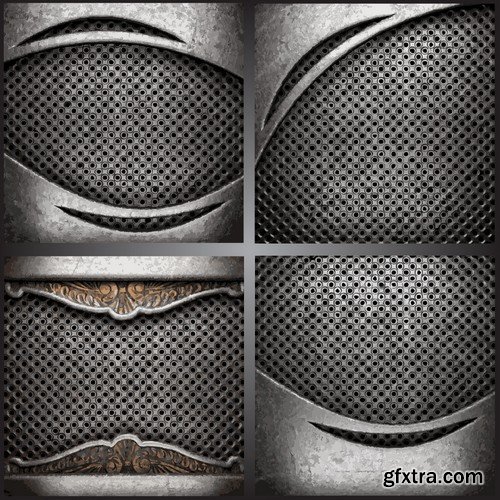 Stock Vectors - Metal background 7, 25xEPS