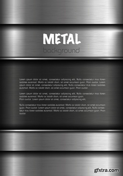 Stock Vectors - Metal background 7, 25xEPS