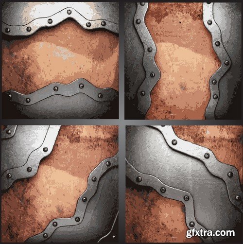 Stock Vectors - Metal background 7, 25xEPS