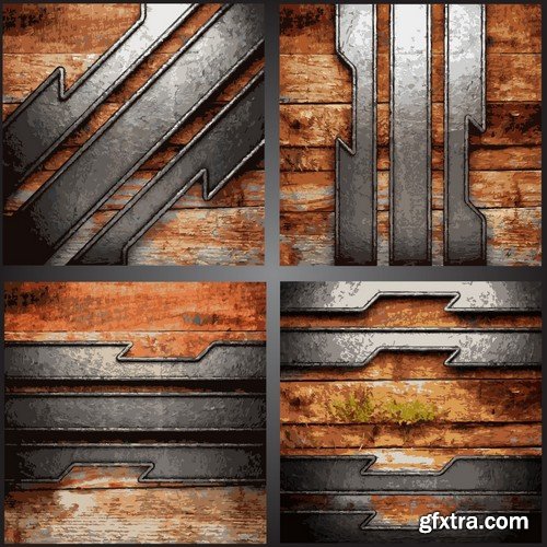 Stock Vectors - Metal background 7, 25xEPS