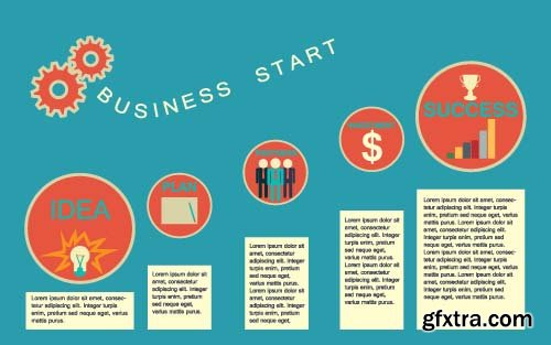 Business StartUP VEctor Designs - 26x EPS