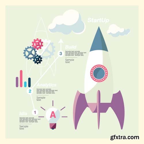 Business StartUP VEctor Designs - 26x EPS