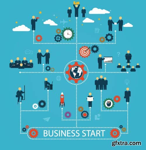 Business StartUP VEctor Designs - 26x EPS