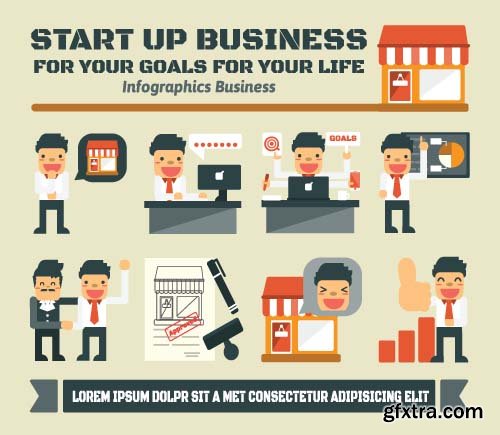 Business StartUP VEctor Designs - 26x EPS