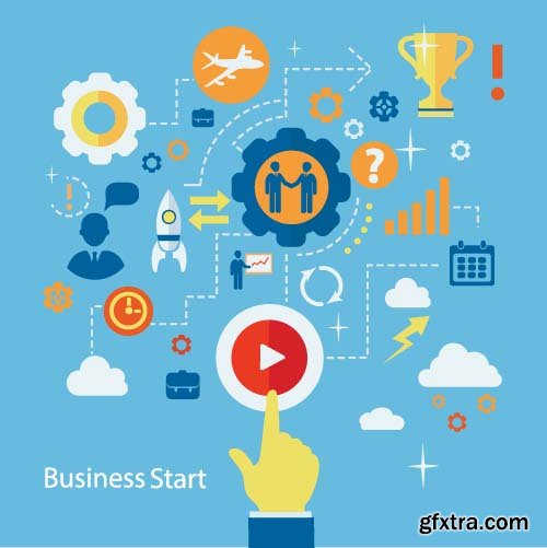 Business StartUP VEctor Designs - 26x EPS