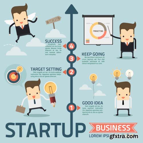 Business StartUP VEctor Designs - 26x EPS