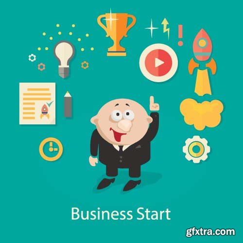 Business StartUP VEctor Designs - 26x EPS