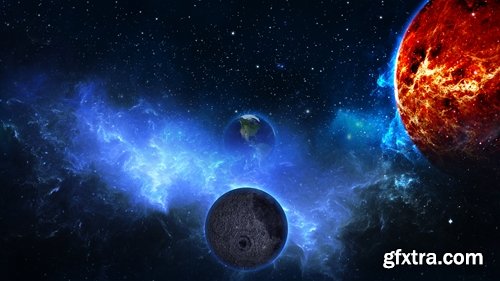 Collection of 3D images of the planet #2-25 UHQ Jpeg