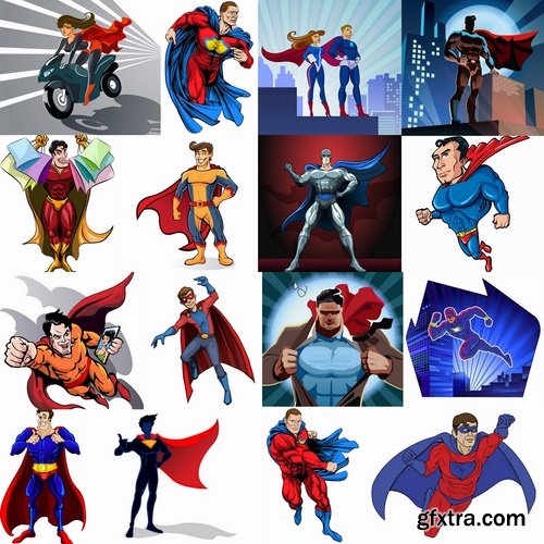 Collection of cartoon super heroes 25 Eps