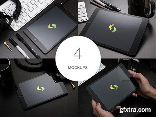 4 PSD Mock-Up's - iPad