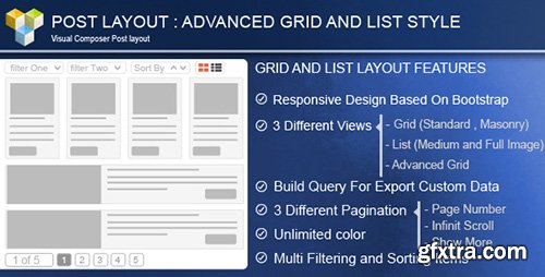 CodeCanyon - Advance Post Grid/List with custom filtering for Visual Composer v1.4