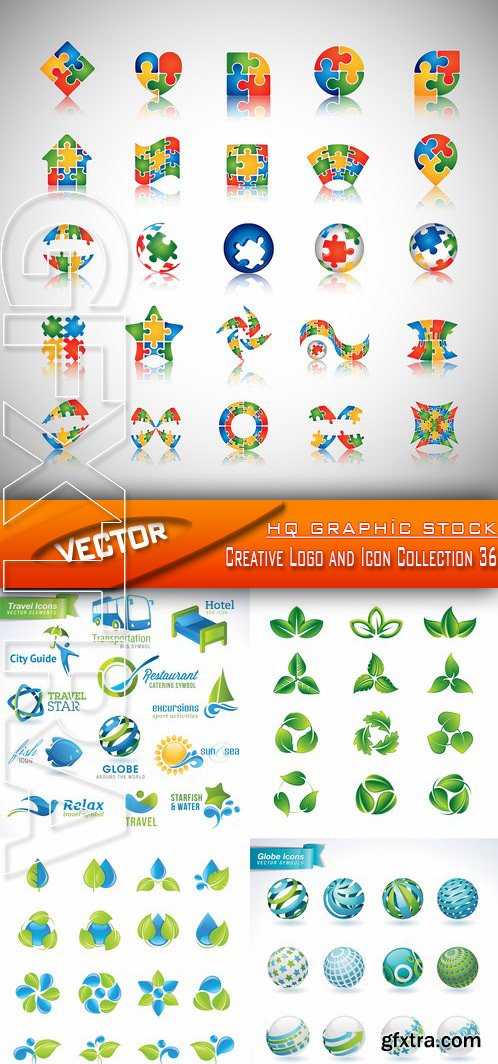 Stock Vector - Creative Logo and Icon Collection 36