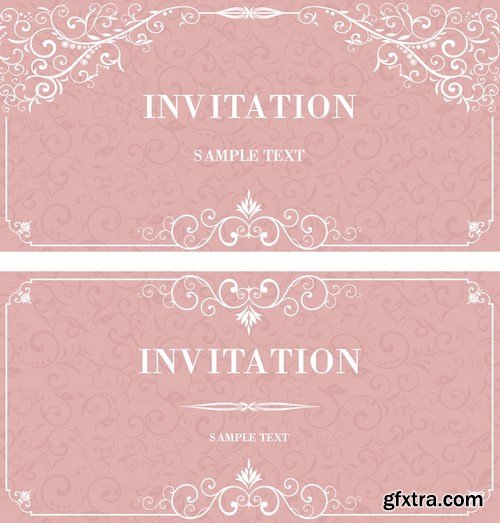 Stock Vectors - Wedding Invitation, 25xEPS