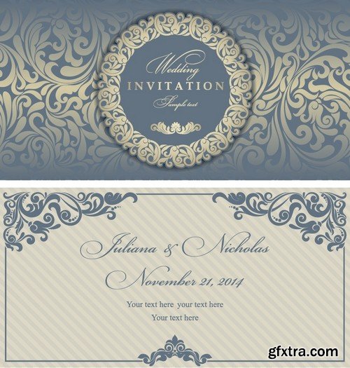 Stock Vectors - Wedding Invitation, 25xEPS