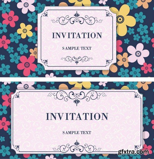 Stock Vectors - Wedding Invitation, 25xEPS