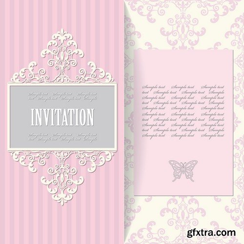 Stock Vectors - Wedding Invitation, 25xEPS