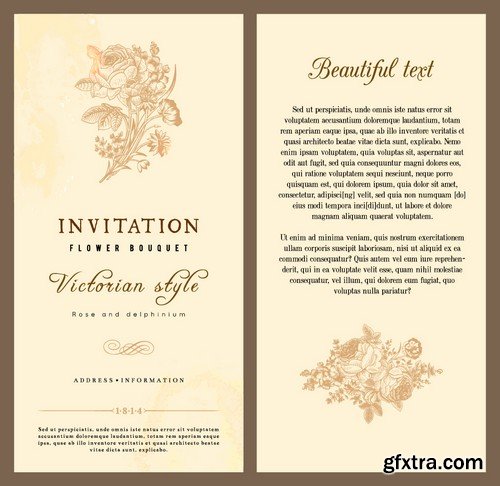 Stock Vectors - Wedding Invitation, 25xEPS