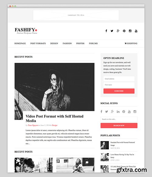 GrovePixels - Fashify v1.0.2 - WordPress Magazine Theme