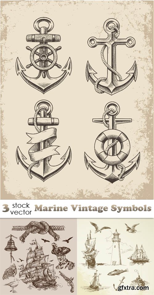 Vectors - Marine Vintage Symbols