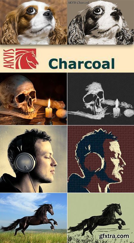 AKVIS Charcoal 1.0.180.11026 Plugin for Photoshop (x86/x64) (Re-Up)
