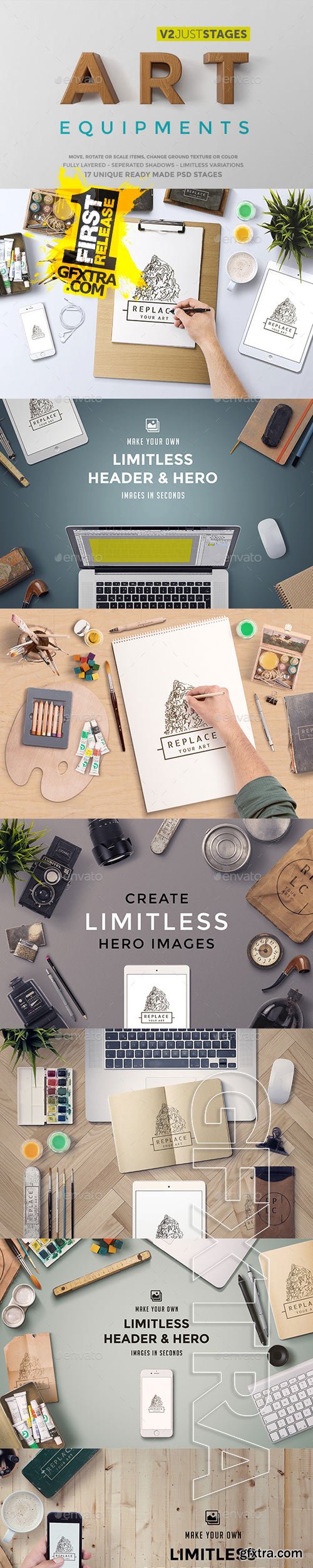 GraphicRiver - Art Equipments Mock Up 9414880