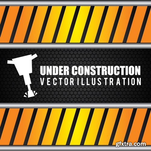 Stock Vectors - Under construction 2, 25xEPS