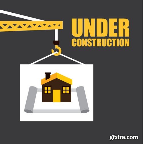 Stock Vectors - Under construction 2, 25xEPS