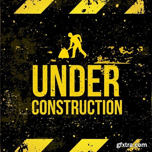 Stock Vectors - Under construction 2, 25xEPS