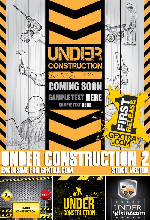 Stock Vectors - Under construction 2, 25xEPS