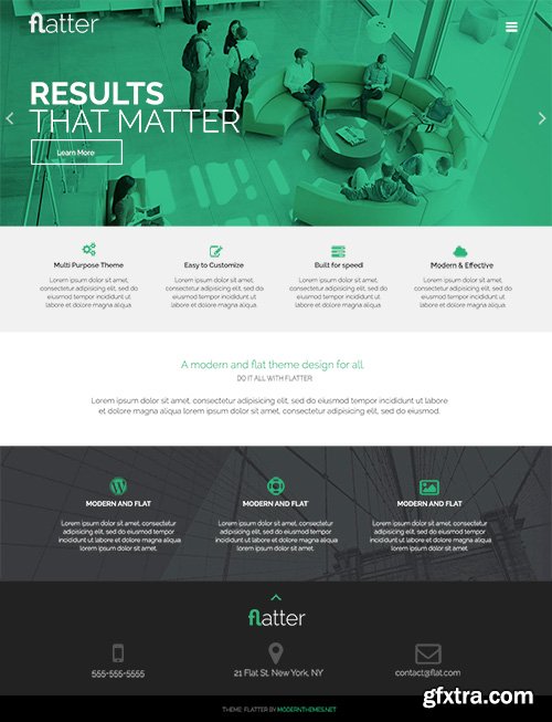 Flatter v1.0 - Modern & Flat Multi-Purpose WordPress Theme