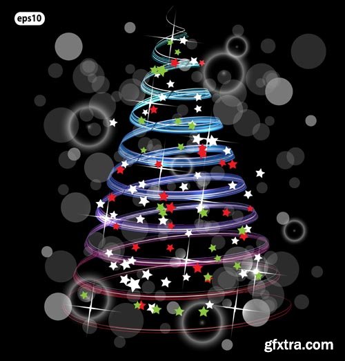 Stock Vectors - Christmas tree. 25xEPS