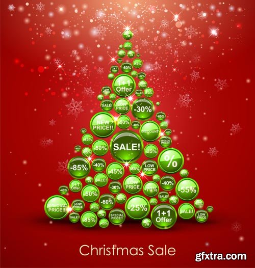 Stock Vectors - Christmas tree. 25xEPS