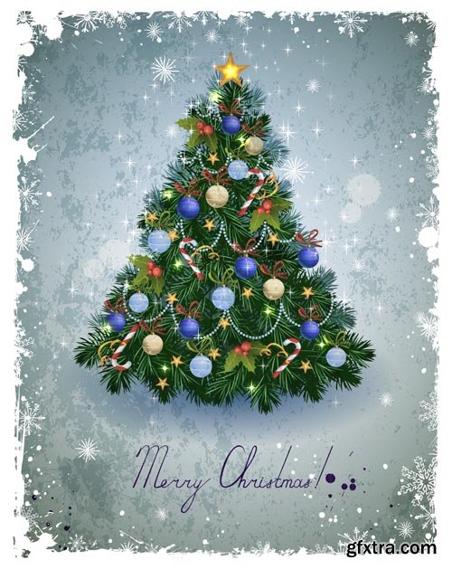 Stock Vectors - Christmas tree. 25xEPS