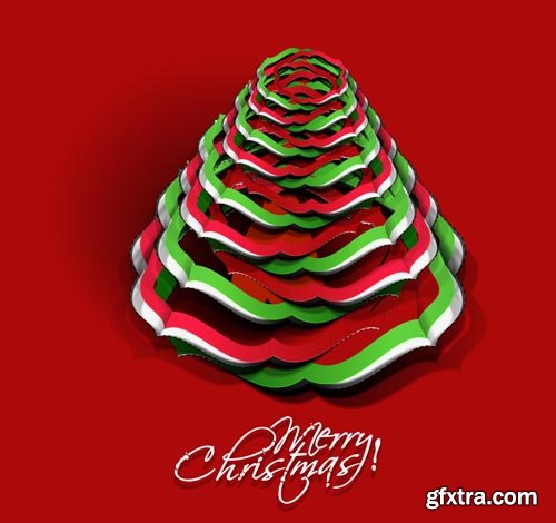 Stock Vectors - Christmas tree. 25xEPS