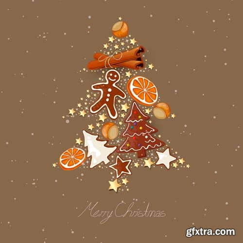 Stock Vectors - Christmas tree. 25xEPS