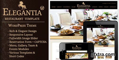 ThemeForest - Elegantia v1.2.2 - Restaurant and Cafe WordPress Theme