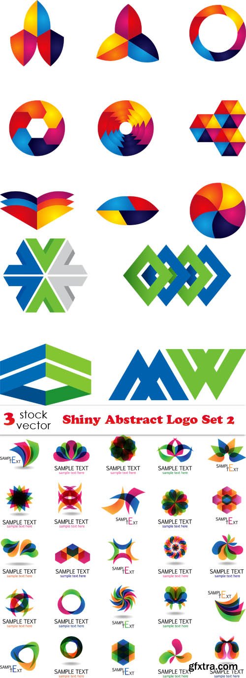 Vectors - Shiny Abstract Logo Set 2