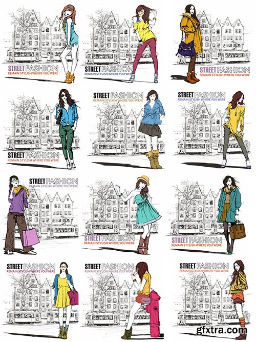 Street Fashion Vector Pack 1