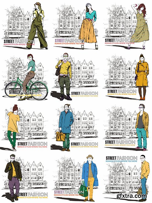 Street Fashion Vector Pack 1