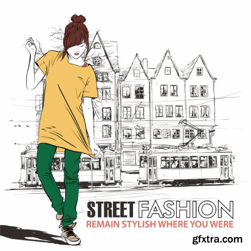 Street Fashion Vector Pack 1