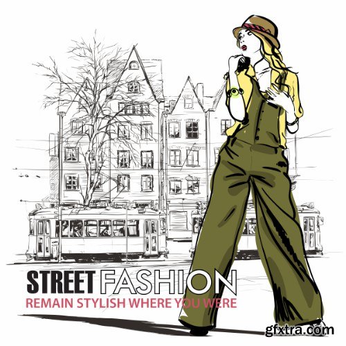 Street Fashion Vector Pack 1