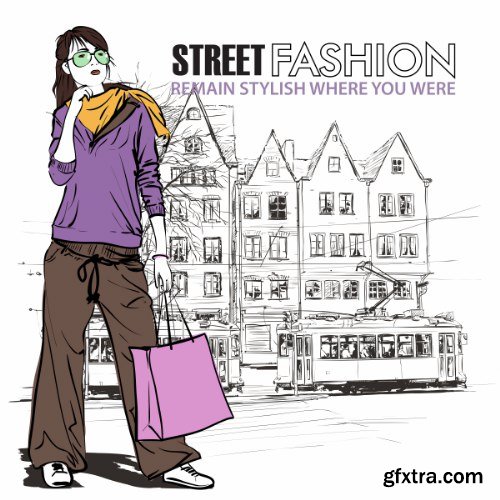 Street Fashion Vector Pack 1