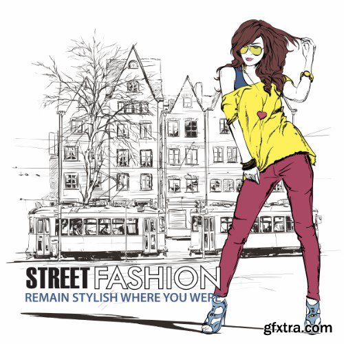 Street Fashion Vector Pack 1