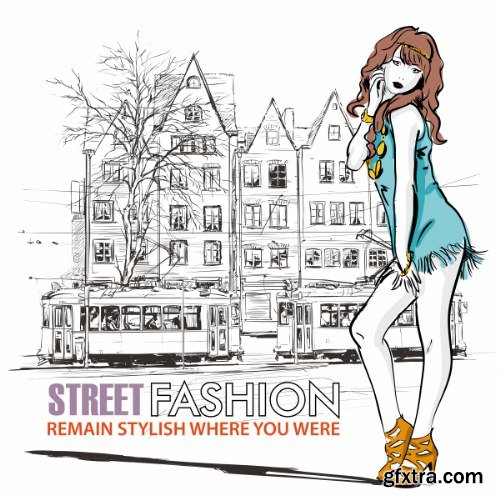 Street Fashion Vector Pack 1