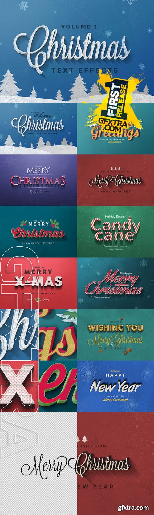 Christmas Text Effects Vol.1 - Creativemarket 111306