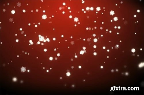 Christmas Snow on Red, After Effects Project