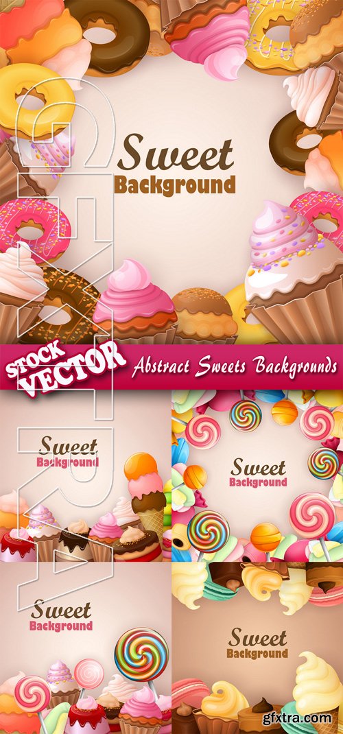 Stock Vector - Abstract Sweets Backgrounds