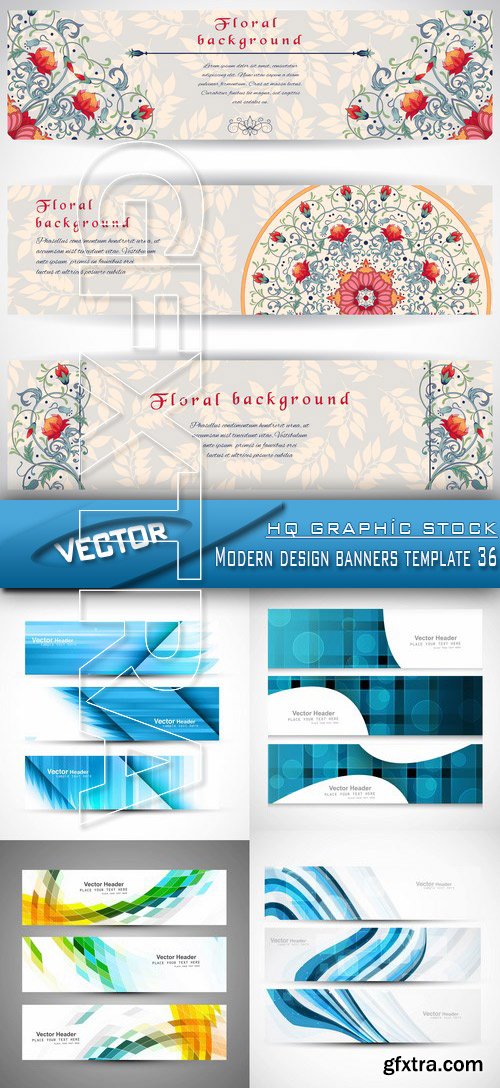 Stock Vector - Modern design banners template 36