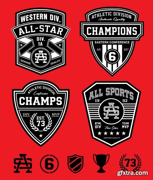 Collection of sports logos 25 Eps